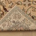 Vintage Isparta Turkish Area Rug 5x9 ft — Orange & Beige Floral (No. 40647)
