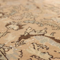Vintage Isparta Turkish Area Rug 5x9 ft — Orange & Beige Floral (No. 40647)