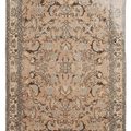 Vintage Isparta Turkish Area Rug 5x9 ft — Orange & Beige Floral (No. 40647)