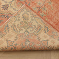 Vintage Isparta Turkish Area Rug 5x9 ft — Green & Beige Floral (No. 40651)