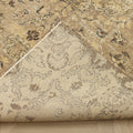 Vintage Isparta Turkish Area Rug 5x8 ft — Brown & Beige Floral (No. 40658)
