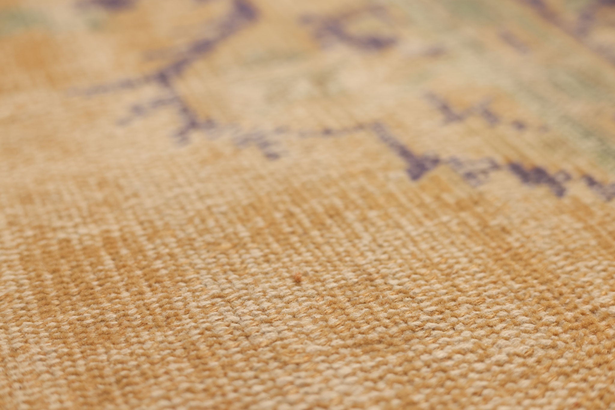 Vintage Manisa Turkish Area Rug 6x9 ft — Orange & Blue Distressed (No. 40666)