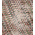 Vintage Isparta Turkish Area Rug 5x9 ft — Green & Beige Floral (No. 40669)