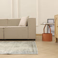 Vintage Manisa Turkish Area Rug 5x9 ft — Blue & White Overdyed (No. 40670)