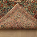 Vintage Isparta Turkish Area Rug 6x9 ft — Brown & Yellow Floral