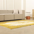 Vintage Manisa Turkish Area Rug 5x7 ft — Yellow Overdyed