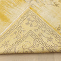 Vintage Manisa Turkish Area Rug 5x7 ft — Yellow Overdyed