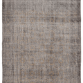 Vintage Isparta Turkish Area Rug 7x10 ft — Beige & Brown Floral (No. 40673)