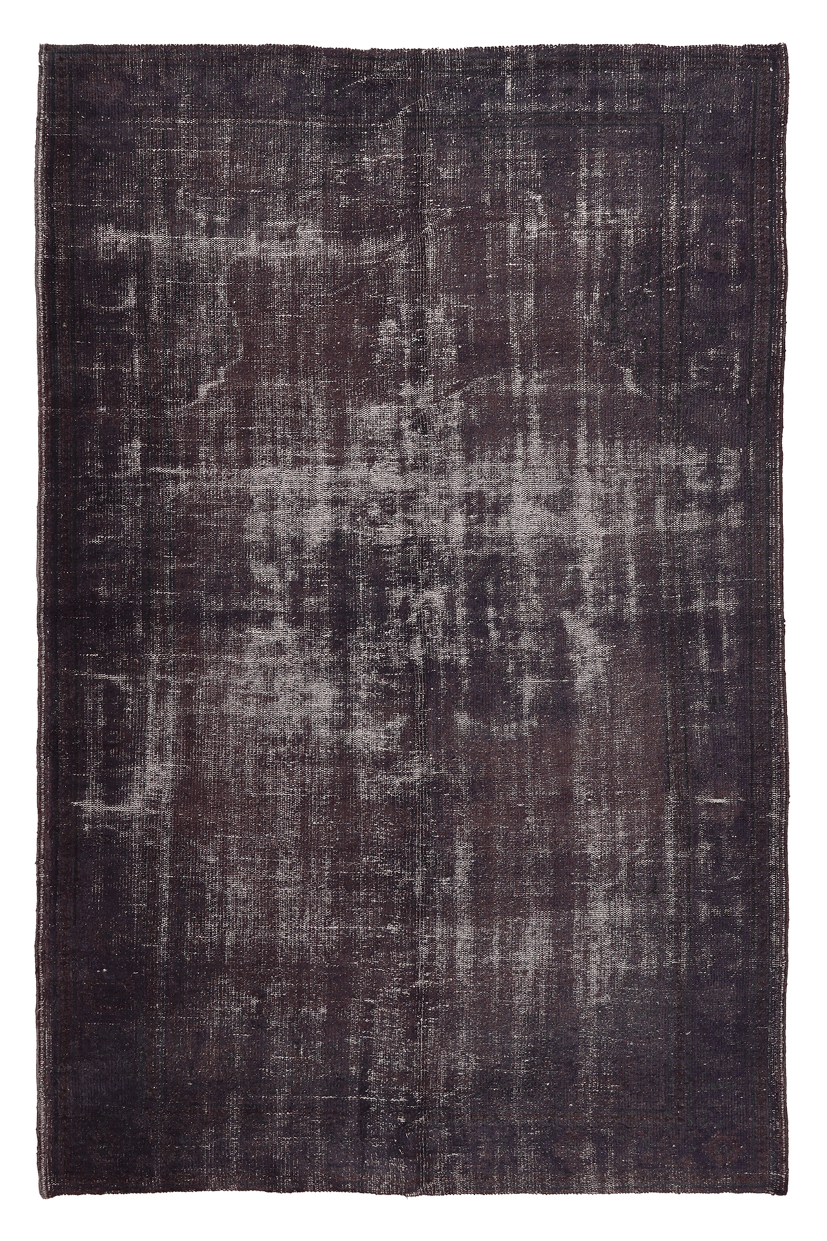 Vintage Isparta Turkish Area Rug 5x8 ft — Purple & Pink Overdyed