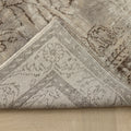 Vintage Manisa Turkish Area Rug 5x8 ft — Gray Floral