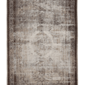 Vintage Manisa Turkish Area Rug 5x8 ft — Gray Floral