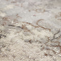 Vintage Isparta Turkish Area Rug 6x9 ft — Gray Floral (No. 40686)