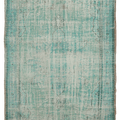 Vintage Manisa Turkish Area Rug 5x9 ft — Blue Floral