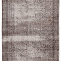 Vintage Isparta Turkish Area Rug 5x7 ft — Gray Overdyed
