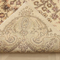 Vintage Isparta Turkish Area Rug 5x9 ft — Beige & Green Floral (No. 40696)