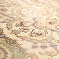 Vintage Isparta Turkish Area Rug 5x9 ft — Beige & Green Floral (No. 40696)