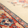 Vintage Isparta Turkish Area Rug 5x9 ft — Beige & Red Floral (No. 40698)