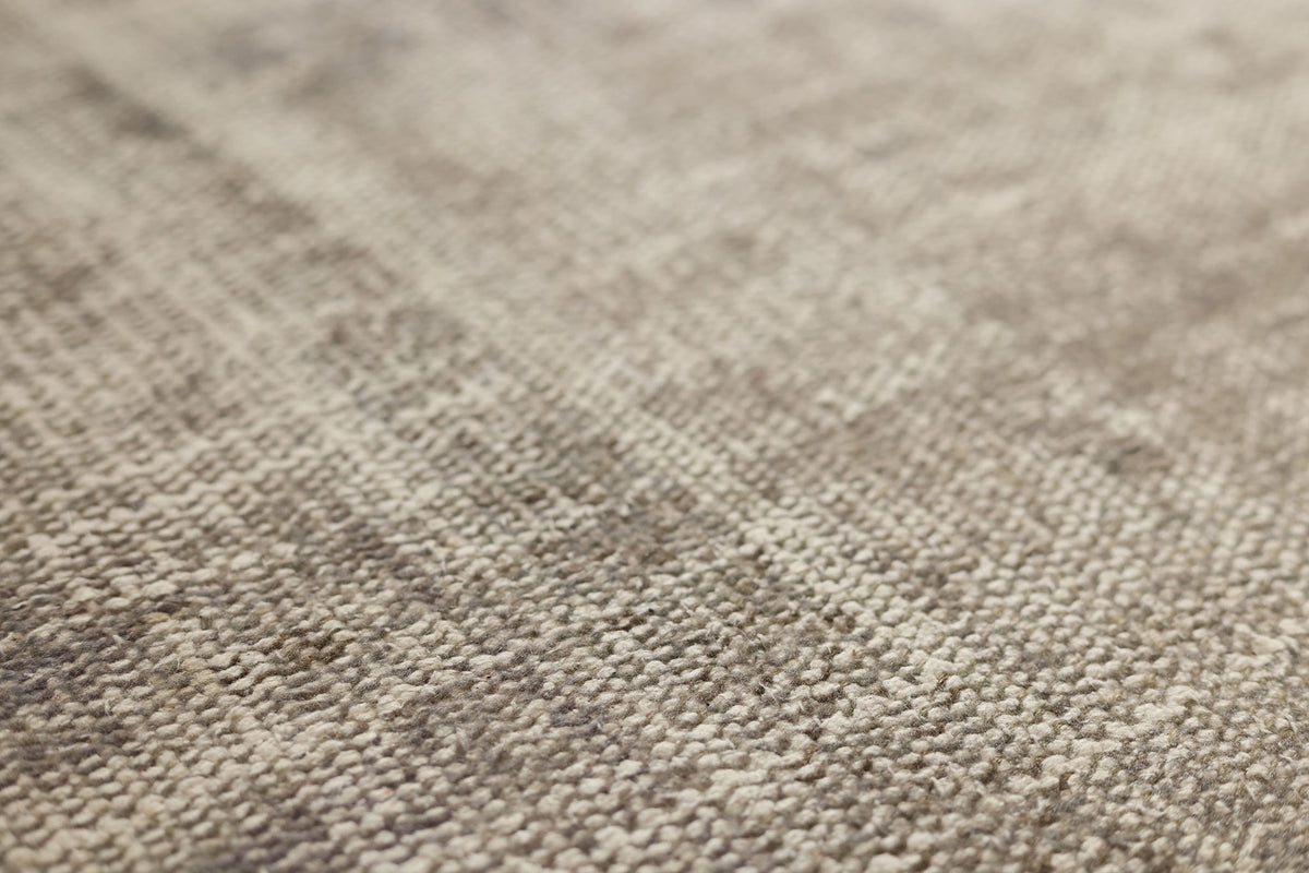 Vintage Manisa Turkish Area Rug 5x9 ft — Brown & Gray Overdyed