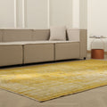Vintage Manisa Turkish Area Rug 6x9 ft — Yellow Floral