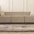 Vintage Isparta Turkish Area Rug 5x10 ft — Gray Floral