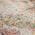 Vintage Isparta Turkish Area Rug 5x10 ft — Gray Floral