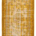 Vintage Manisa Turkish Area Rug 5x9 ft — Yellow Overdyed (No. 40717)