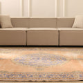 Vintage Isparta Turkish Area Rug 7x9 ft — Red Minimalist