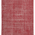 Vintage Isparta Turkish Area Rug 7x10 ft — Red Minimalist