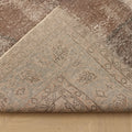 Vintage Isparta Turkish Area Rug 6x10 ft — Brown & Gray Distressed