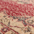 Vintage Isparta Turkish Area Rug 7x10 ft — Red & Beige Floral (No. 40758)