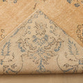 Vintage Isparta Turkish Area Rug 7x10 ft — Beige & Blue Floral