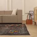 Vintage Isparta Turkish Area Rug 6x9 ft — Brown Distressed