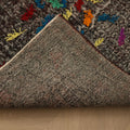 Vintage Isparta Turkish Area Rug 6x9 ft — Brown Distressed