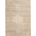 Vintage Isparta Turkish Area Rug 5x9 ft — Brown & Beige Floral (No. 40805)