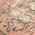 Vintage Manisa Turkish Area Rug 5x8 ft — Pink Floral
