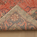 Vintage Isparta Turkish Area Rug 6x9 ft — Red & Blue Floral (No. 40811)