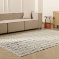 Vintage Manisa Turkish Area Rug 5x8 ft — White Floral