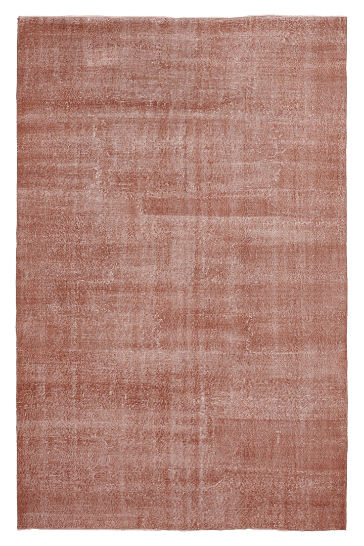 Vintage Isparta Turkish Area Rug 6x10 ft — Red Distressed