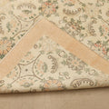 Vintage Isparta Turkish Area Rug 5x9 ft — Beige Floral