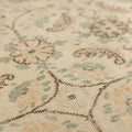 Vintage Isparta Turkish Area Rug 5x9 ft — Beige Floral