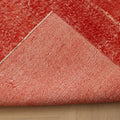 Vintage Isparta Turkish Area Rug 6x10 ft — Red Overdyed (No. 40828)