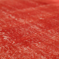 Vintage Isparta Turkish Area Rug 6x10 ft — Red Overdyed (No. 40828)