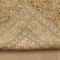 Vintage Kayseri Turkish Area Rug 6x9 ft — Beige & Green Floral