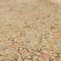 Vintage Kayseri Turkish Area Rug 6x9 ft — Beige & Green Floral