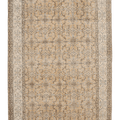 Vintage Isparta Turkish Area Rug 5x9 ft — Orange Floral