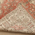 Vintage Isparta Turkish Area Rug 5x9 ft — Red & Beige Floral (No. 40844)