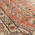 Vintage Isparta Turkish Area Rug 5x9 ft — Red & Beige Floral (No. 40844)