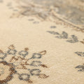 Vintage Isparta Turkish Area Rug 5x9 ft — Beige & Gray Floral (No. 40845)