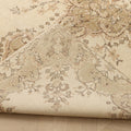 Vintage Isparta Turkish Area Rug 5x9 ft — Beige & Brown Floral (No. 40846)