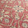 Vintage Isparta Turkish Area Rug 6x9 ft — Red & Pink Floral